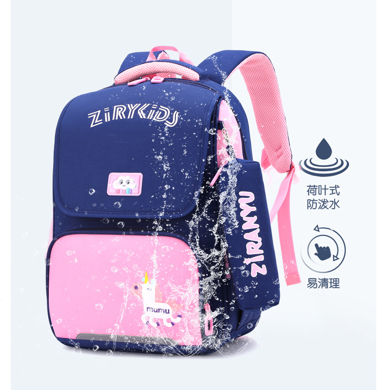 Peces naturales nuevos niños mochila de grado 2-5 escuela primaria niño hembra ligera protección de la columna vertebral transfronteriza modelos calientes pueden ser enviados en nombre
