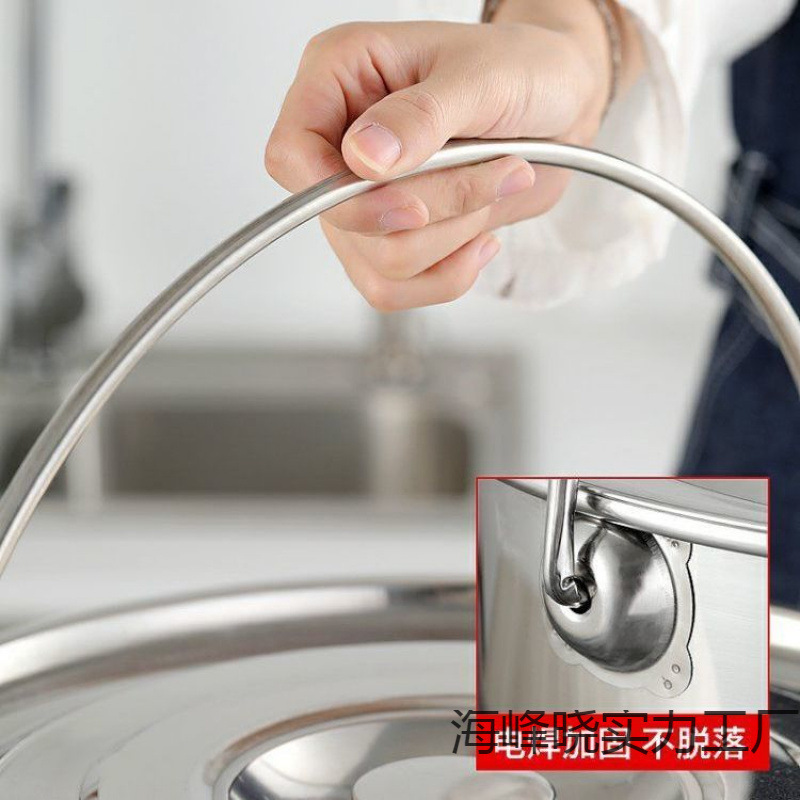 新款家用304食品级多功能加厚不锈钢桶大容量便携带盖商用专用桶|undefined