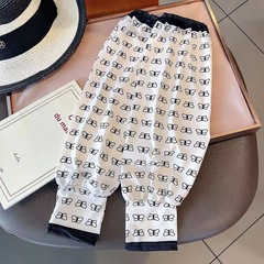 Summer Outdoor Sunscreen Ice Silk Sleeve Socks for Women Loose Long Ice Sleeve Butterfly Knot Arm Socks Factory Wholesale Ice Socks