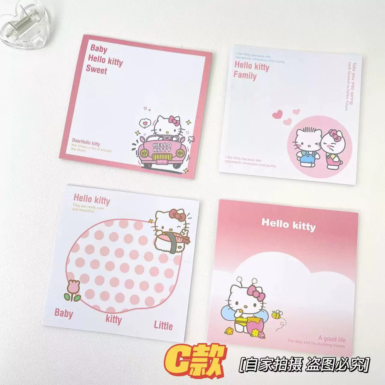 Блокнот Mikko милый котенок, блокнот с отрывными листами, стиль Hello Kitty, минималистичные декоративные листы