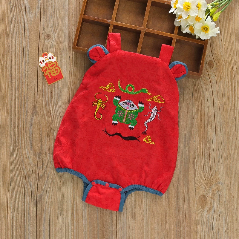 2023 Летний Новый детский костюм Тан, костюм в этническом стиле ханьфу, детская еженедельная одежда в старом китайском стиле на сто дней