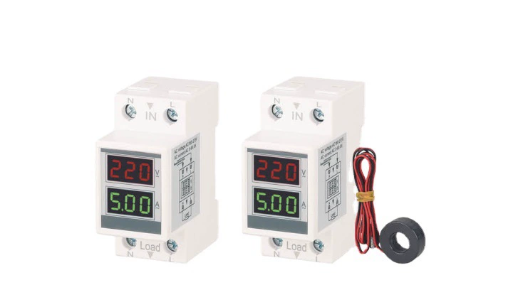 D37-2042 Тип следа метра цифрового дисплея домочадца 2П амперметра напряжения тока дисплея двойника АК открытый 80-300в100а