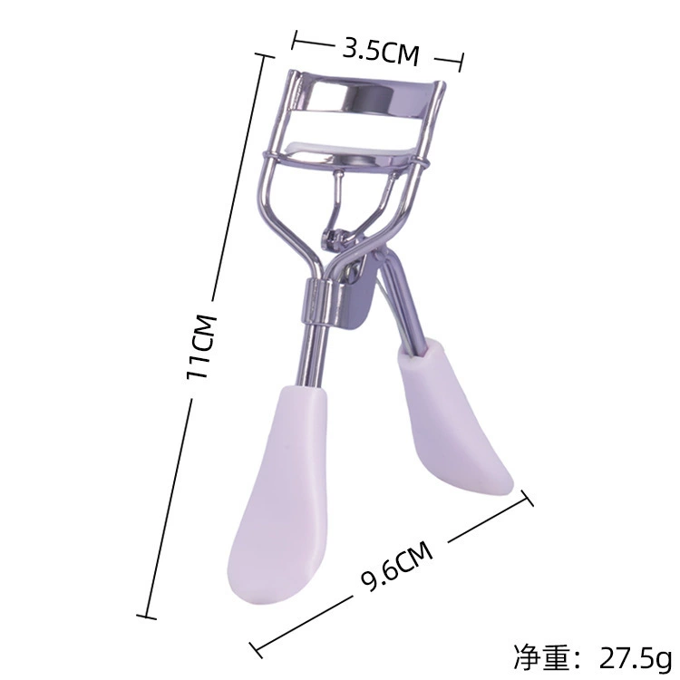 Handheld Eyelash Curler, Plastic Grip, For False Lashes, Compact 5.5 cm
