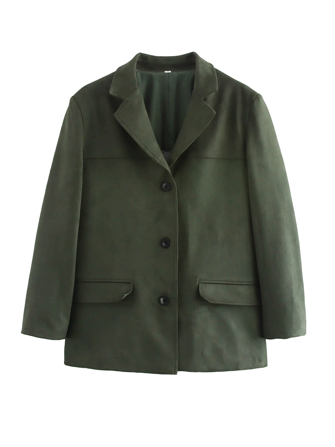 Брендовый демисезонный полиуретановый костюм, кардиган, европейский фасон, импортный, оверсайз