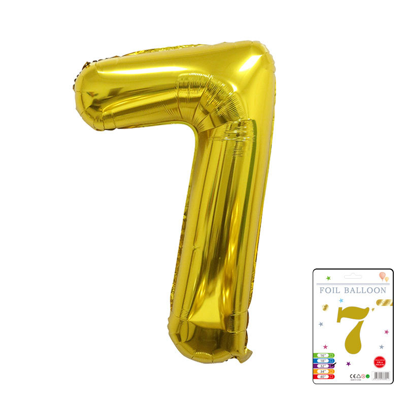 Globo digital de 32 pulgadas, embalaje de tarjeta de papel independiente, versión estadounidense, película de aluminio delgada, embalaje fino, papel de aluminio, globo de cumpleaños