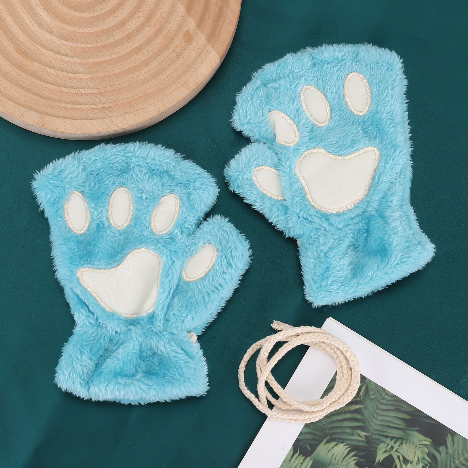 Women's Cute Cartoon Paw Print Gloves 1 Pair display picture 6