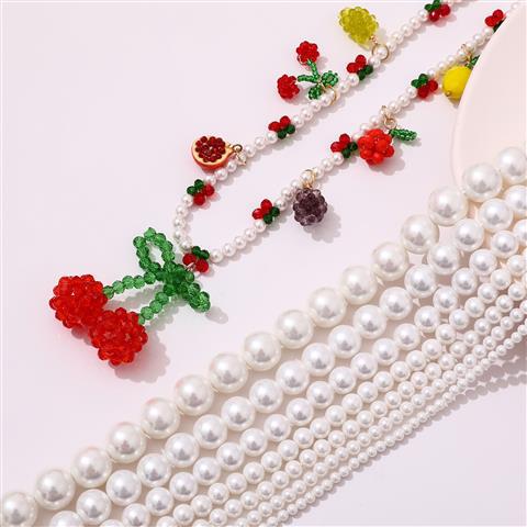 High quality glass beads pearl