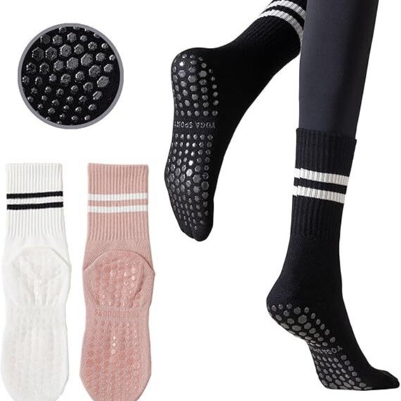 Cross-Border Popular Women's Pilates Socks and Grip Yoga Socks, Non-Slip Grip Socks for Women's Fitness Cross-Border Popular Women's Pilates Socks and Grip Yoga Socks, Non-Slip Grip Socks for Women's Fitness