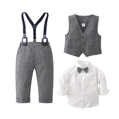 Cross-border children's clothing first-hand supply British three-piece children's set clothes baby spring and autumn long-sleeved boys autumn clothing