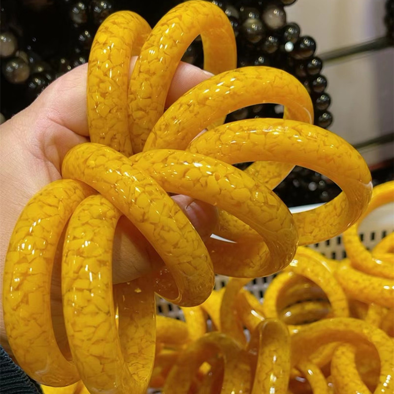 Wholesale Realgar and Cinnabar Bead Bracelets, Realgar Crystal Sand Bracelets, Emperor's Luck Couple's Bracelets as Live Stream Merchandise