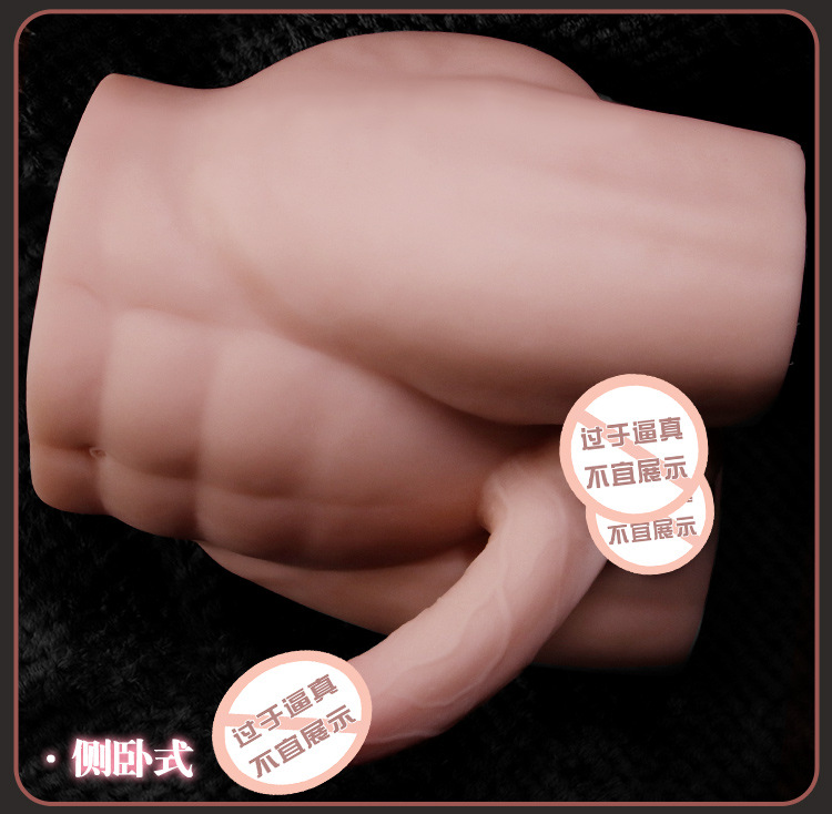 Jiuai Warrior Half-Body TPE Masturbator with Vibration, Flesh Tone — detail image 29