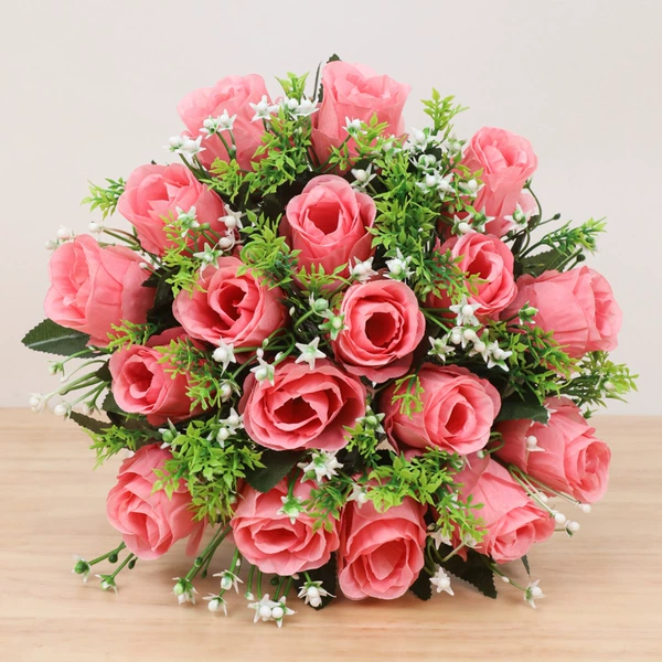 Lover's bud single bunch rose red