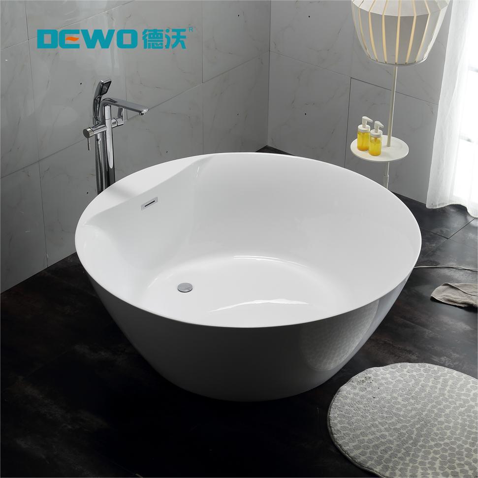 Devo Bathroom Factory Design Villa Comfortable Hotel Engineering Acrylic Independent Deep Soaking Adult Bathtub