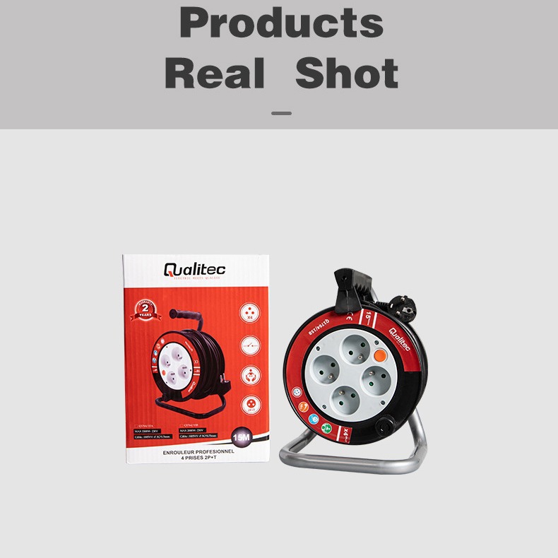 移动工地电缆盘电源线盘工程线轴收线器嵌入式卷线器米延长线插座