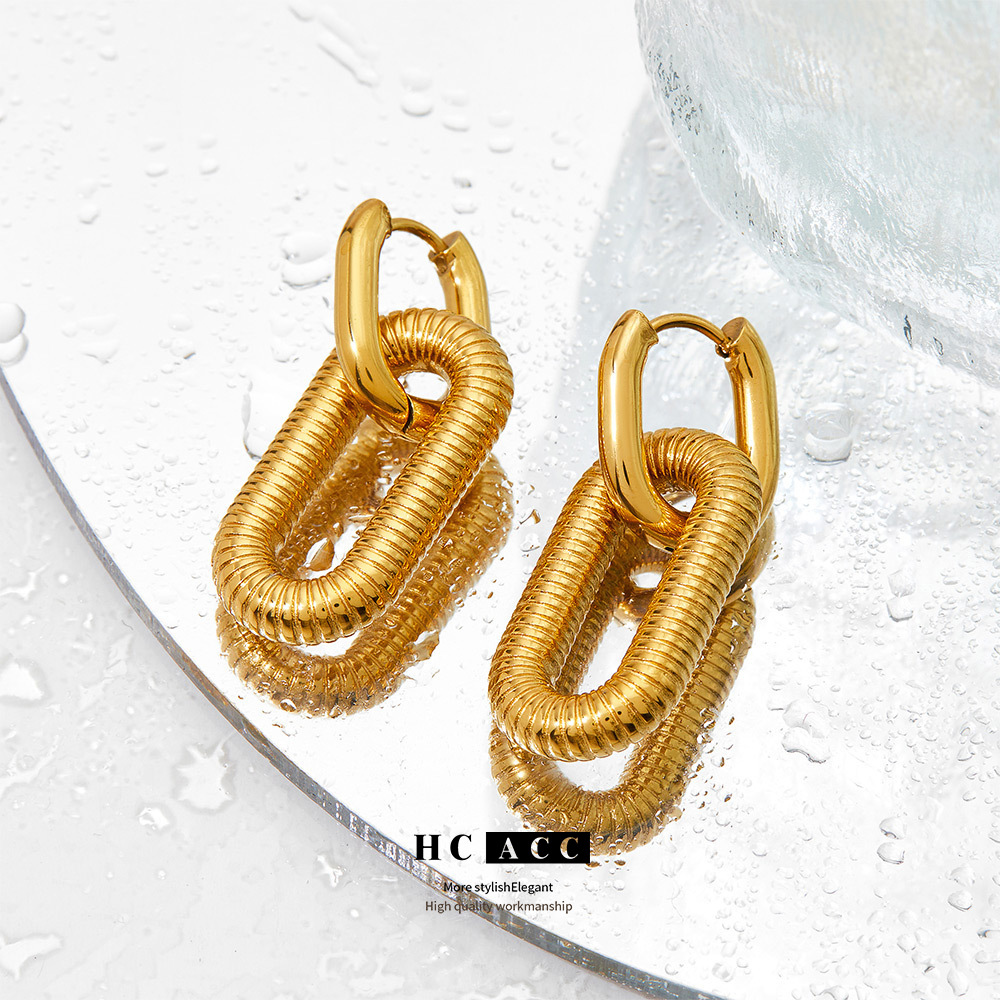 european-and-american-fashion-commuter-simple-niche-design-sense-chain-earrings-irregular-texture-design-womens-ear-jewelry