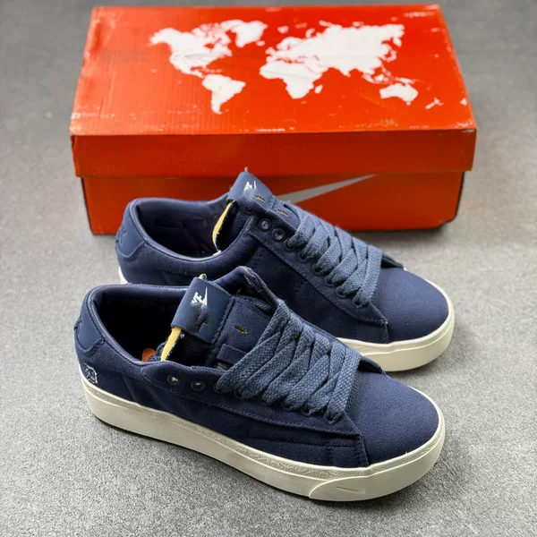 Pure Original Book x Blazer co-branded sneakers with embossed artwork, unisex spring/summer sports trendy shoes