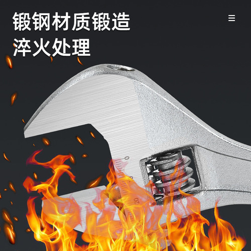 Factory Wholesale Nickel-plated Adjustable Wrench Set Manual Adjustable Open-ended Wrench Automotive Repair Tools