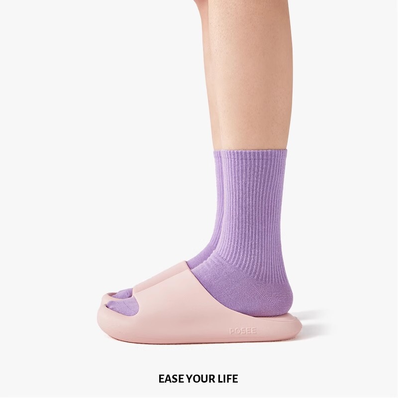Park Xi Yunの弾性ホームインテリアカップルサンダル、女性用家庭用入浴用厚底ソフトソールスリッパ、男性用ソフト弾性ソールスリッパ|undefined