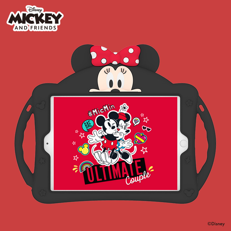 2018 New ipad protective case 10.2 inch cartoon silicone case mini45 flat anti-fall 2019air3 suitable