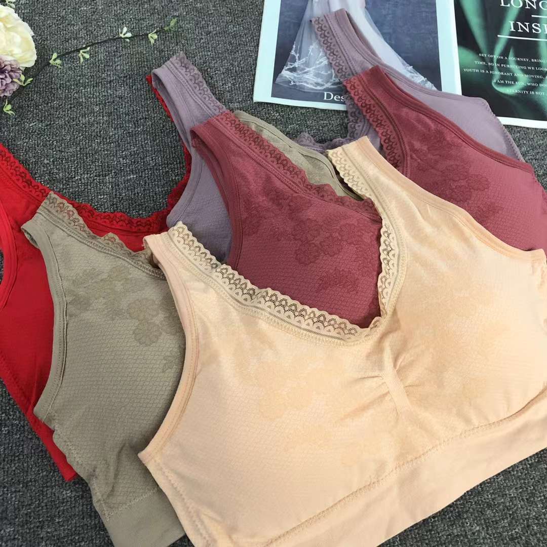 Nuevo chaleco sin costuras de alta elasticidad de alta calidad de dama sin anillo de acero bra de yoga ropa interior deportiva mujer al por mayor