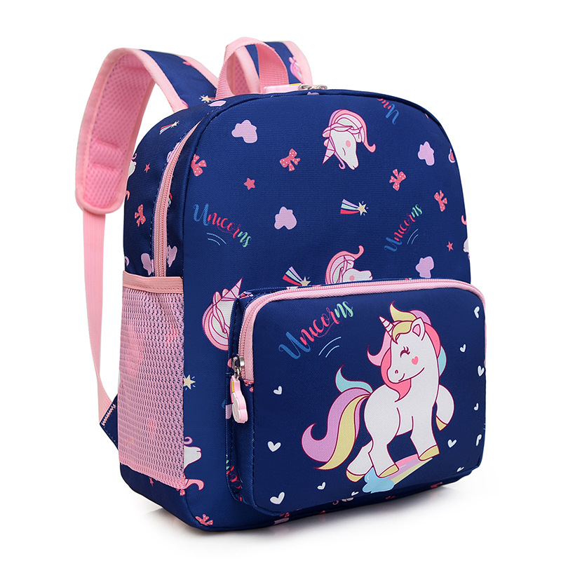 Nuevo unicornio mochila para niños dibujos animados carga reducción kindergarten mochila mujer clase media 2-7 años mochila de comercio exterior