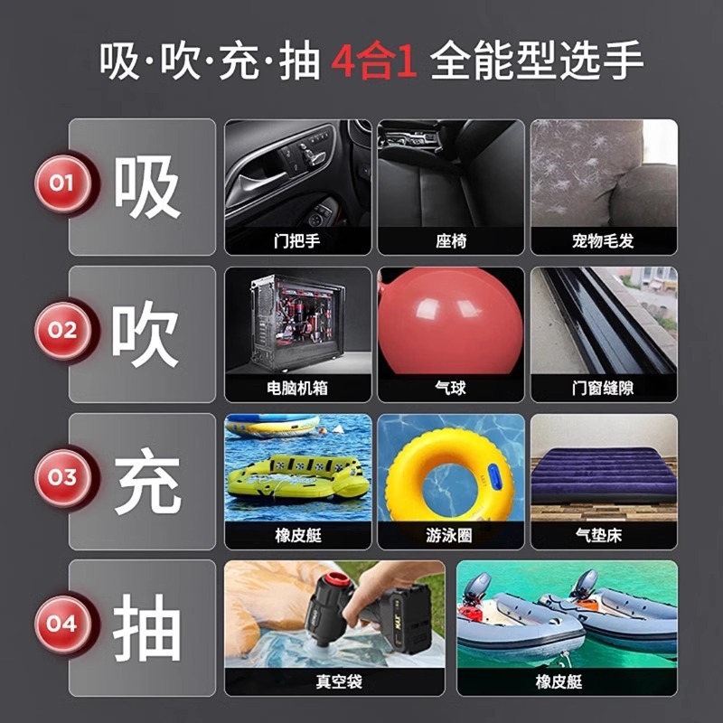 ジェノ200Wブラシレスモーター車載掃除機無線携帯車用大吸引吸引吸引充電家庭用|undefined