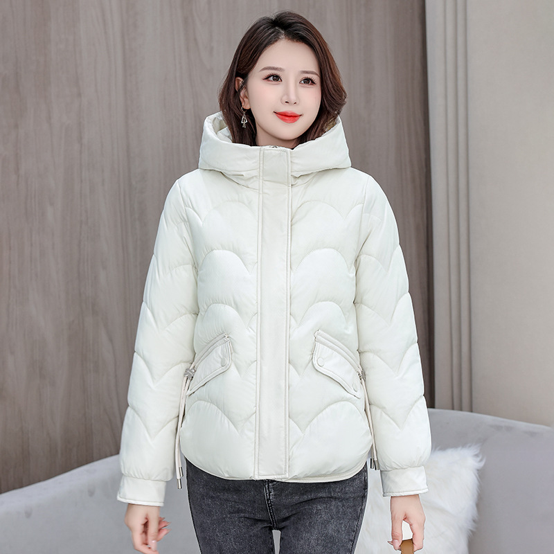 Capa de algodón de pluma para mujeres 2025 invierno nuevo algodón corto estilo coreano suelto con capuchón grueso abrigo de algodón chaqueta de moda image 7