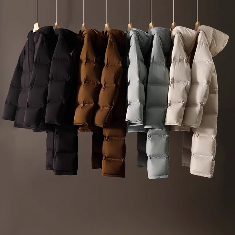 90 White Goose Down Short/Mid-length Down Jacket Hooded Waisted Goose Down Jacket 하이 엔드 겨울 여성 의류 새로운 도착