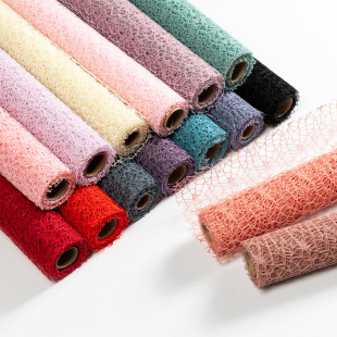 Wholesale Korean jacquard net flower packaging mesh Dayan Net flower shop bouquet packaging handmade material wrapping paper