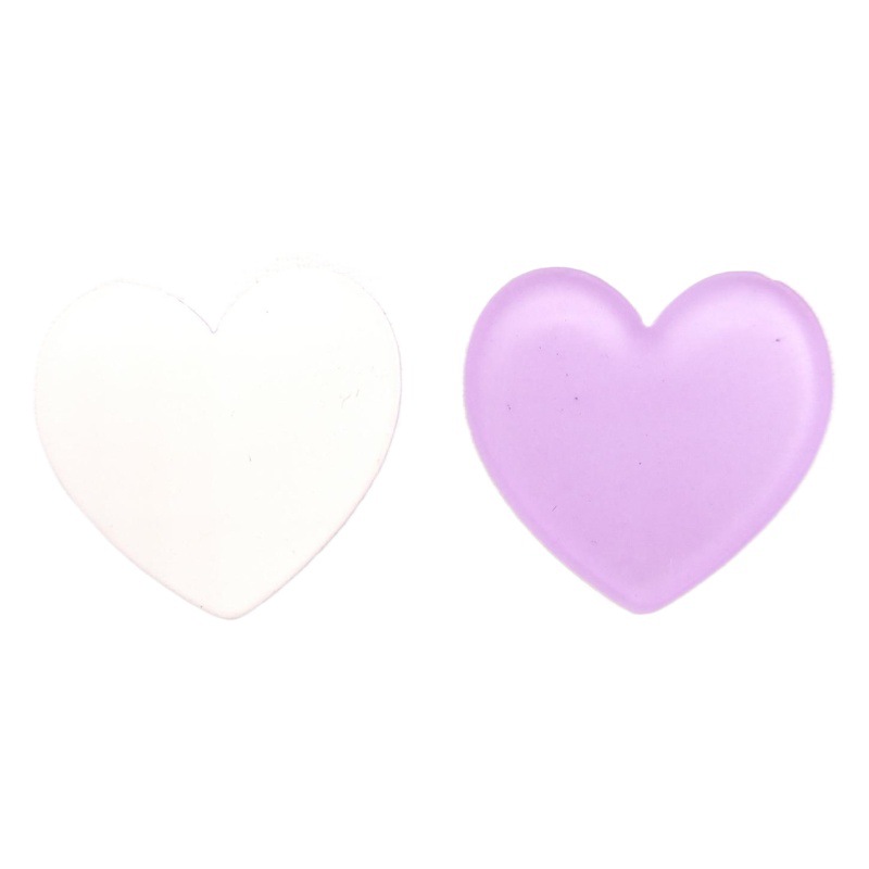 Color caramelo melocotón corazón jalea esmerilado acrílico amor ciruela DIY accesorios tocado accesorios horquilla accesorios joyería