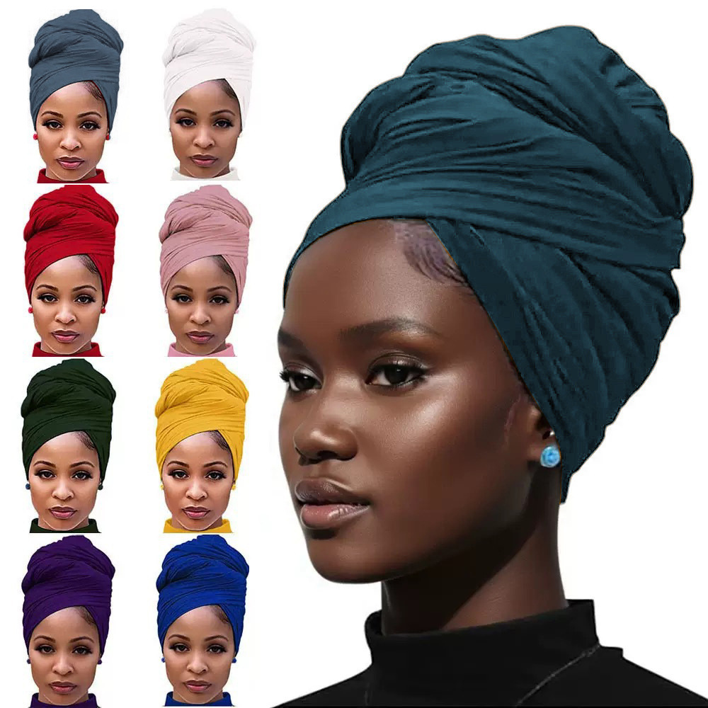 【High-Quality Mercerized Cotton】Women's Jersey Headscarf, High-Quality Windproof and Sandproof Scarf, Headscarf for All Seasons