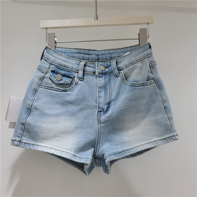 Pantalones Cortos Denim Elásticos de Mezclilla Elástico para Verano