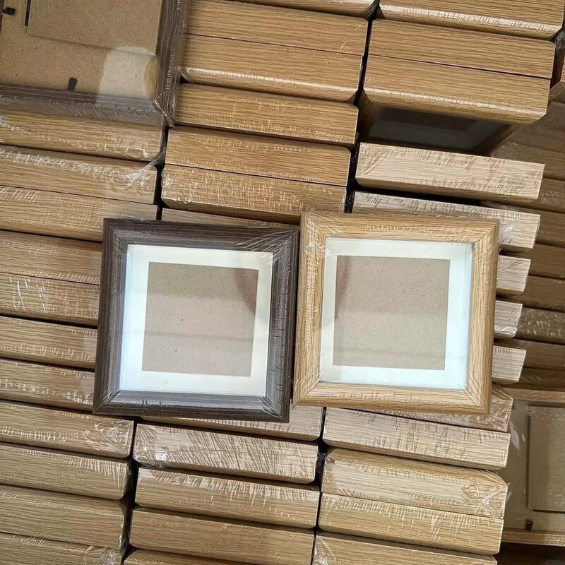 Wholesale Cheap 200-Piece Set of Square 4inch 5inch 6inch 3D Glass Hollow Picture Frames for Calligraphy and Painting Creative Printing