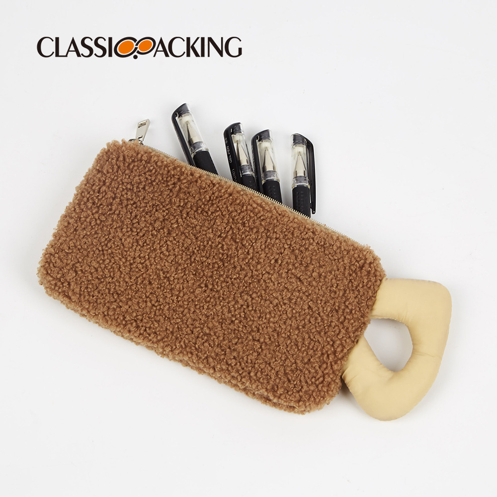 Monedero de diseño original, cargador de algodón, bolsa de felpa para teléfono móvil, bolsa de almacenamiento multifuncional para el cuidado de la piel, logotipo imprimible