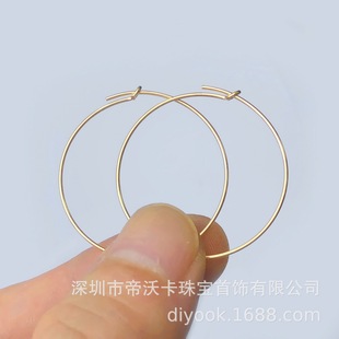 ����14K����ע�𾀶�Ȧ���s��ȦHoop�O�����h���۶��hDIY���