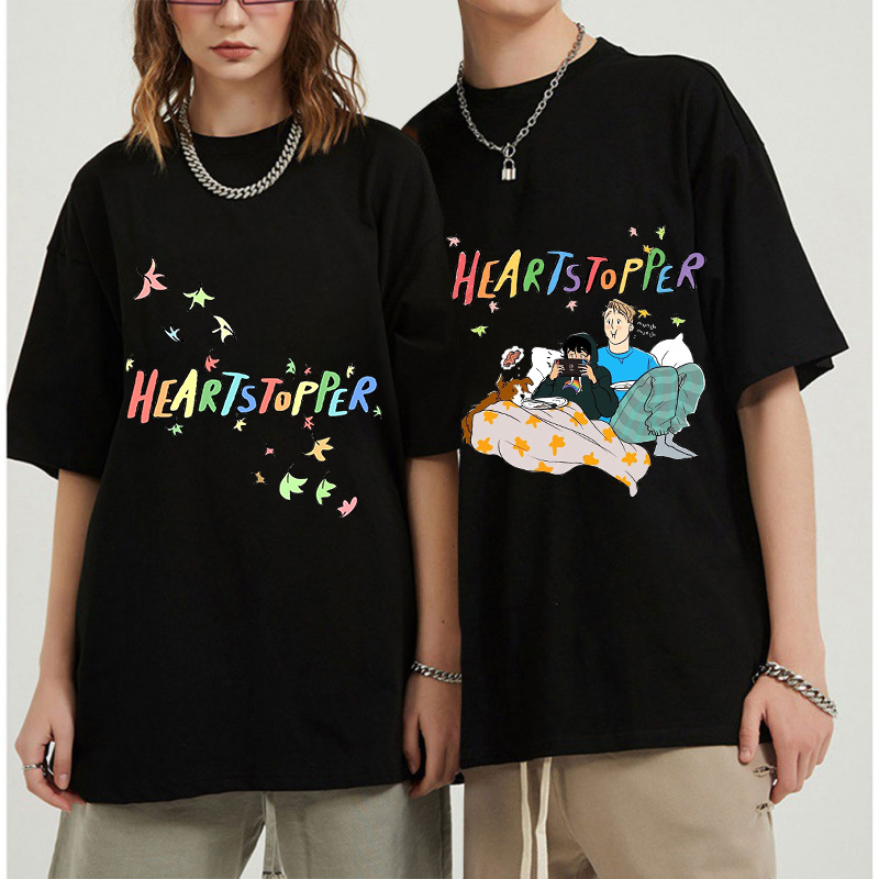 Camiseta de la serie de televisión Heartstopper para hombre, ropa