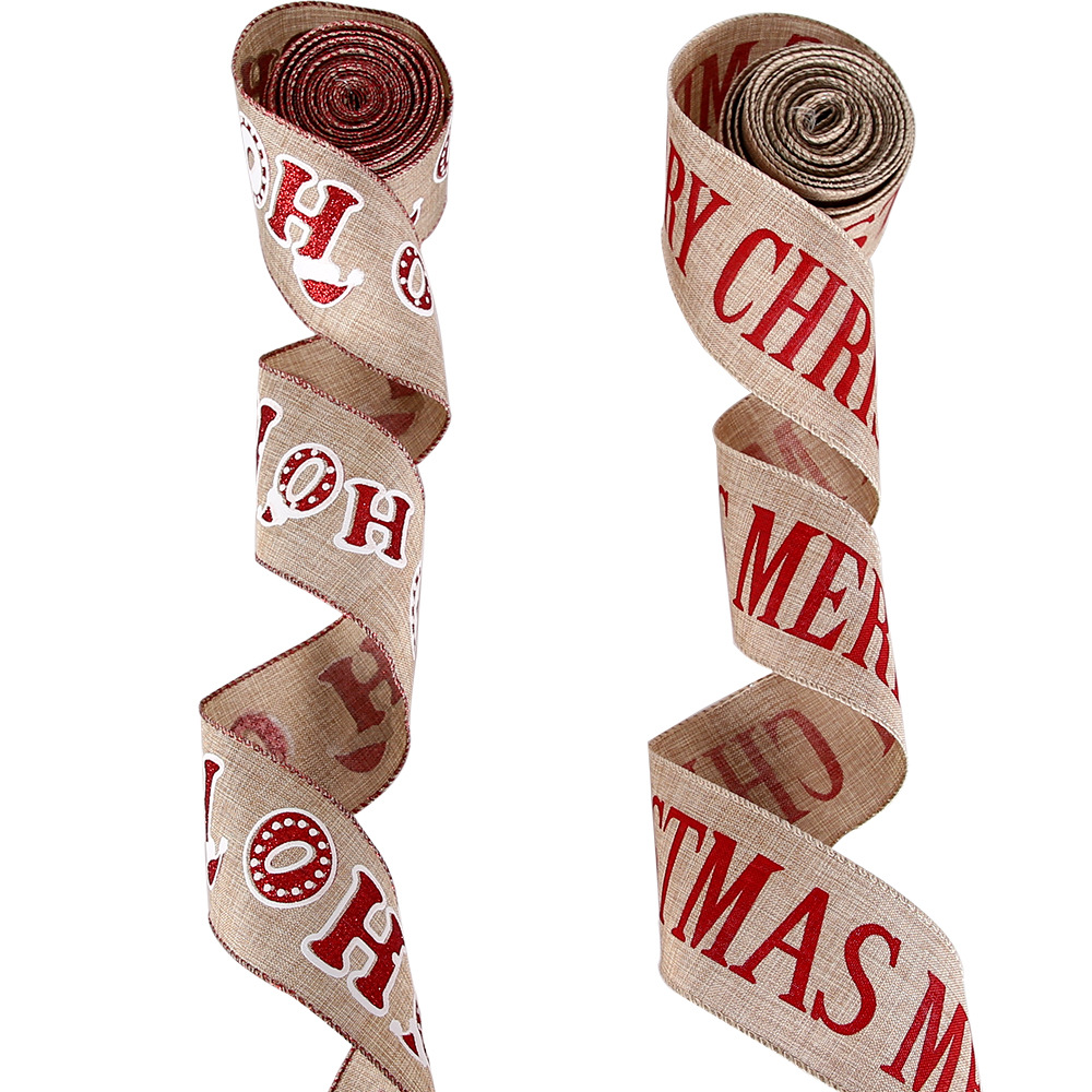 2-meter decoration, Merry Christmas letters DIY decoration materials, gift packages, accessories, ribbon pendants_voghion.com