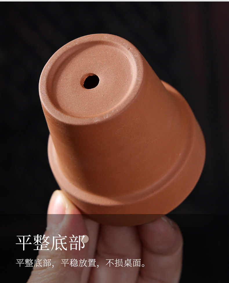 Purple Clay Navel Moxibustion Device Wuxu Large Portable Moxa Burner for Beauty Salons and Moxibustion Studios in use