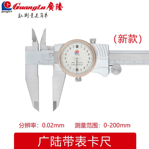 New metal cover strap watch 0-200mm0.02