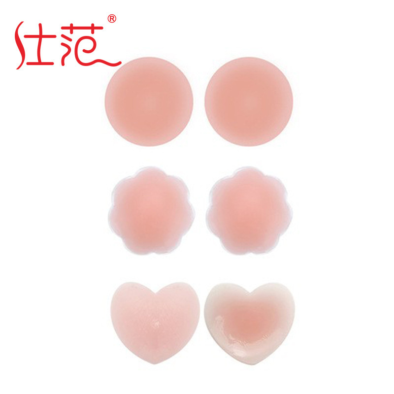Cross-border Amazon Anti-bump Nipple Sticker Invisible Chest Sticker Sling Strap Summer Traceless Anti-walking Plum Blossom Silicone Milk Sticker