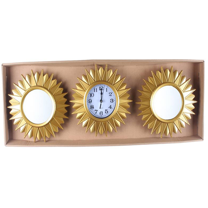 Reloj de pared europeo/americano moderno simple, reloj triple decorativo, reloj de cuarzo creativo de moda para sala/comedor