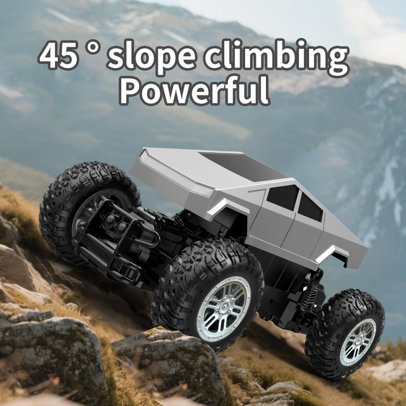 Transfronterizos 2.4G Tesla Cyber Pickup Remote Control Coche Simulador eléctrico de alta velocidad para niños Cuadruple Drive Coche Bigfoot