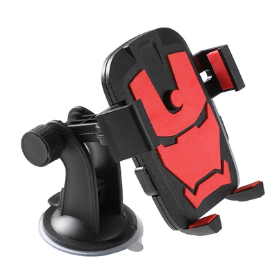 Special Mobile Phone Car Mount for Excavators, Shockproof, for Excavator Trucks, Front Windshield, Car Suction Cup, In-Car Use (Car phone holder) - basic-model-red-5cm-sucker
