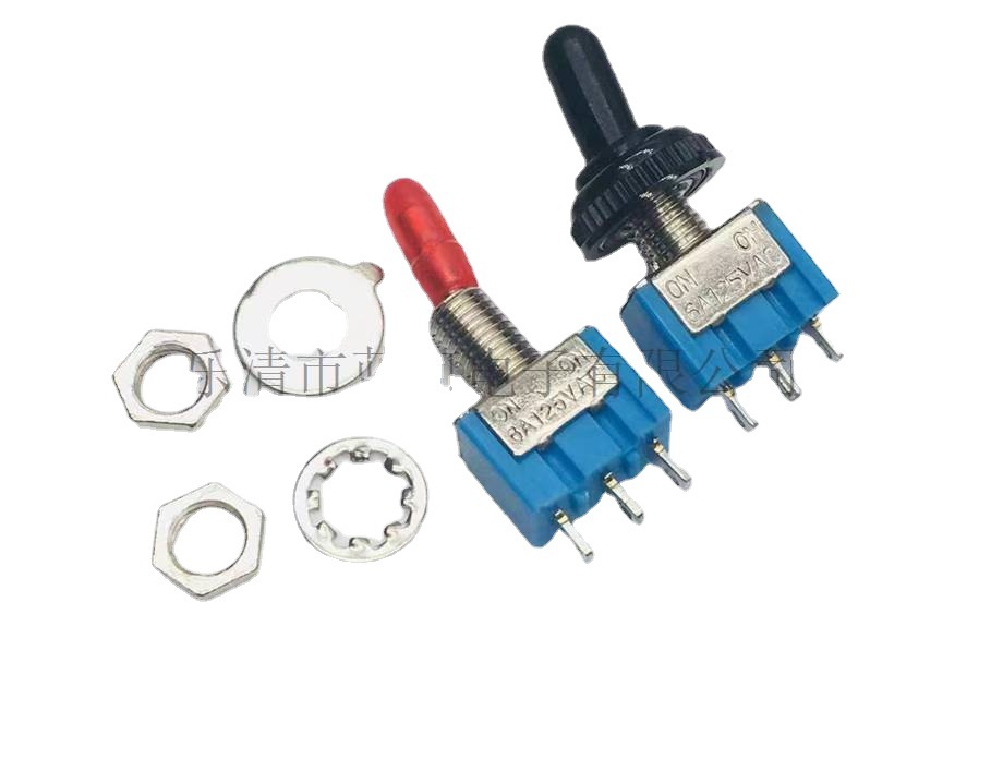 （源头货）钮子开关 MTS102三脚两档 波动开关 摇摆开关6mm孔径