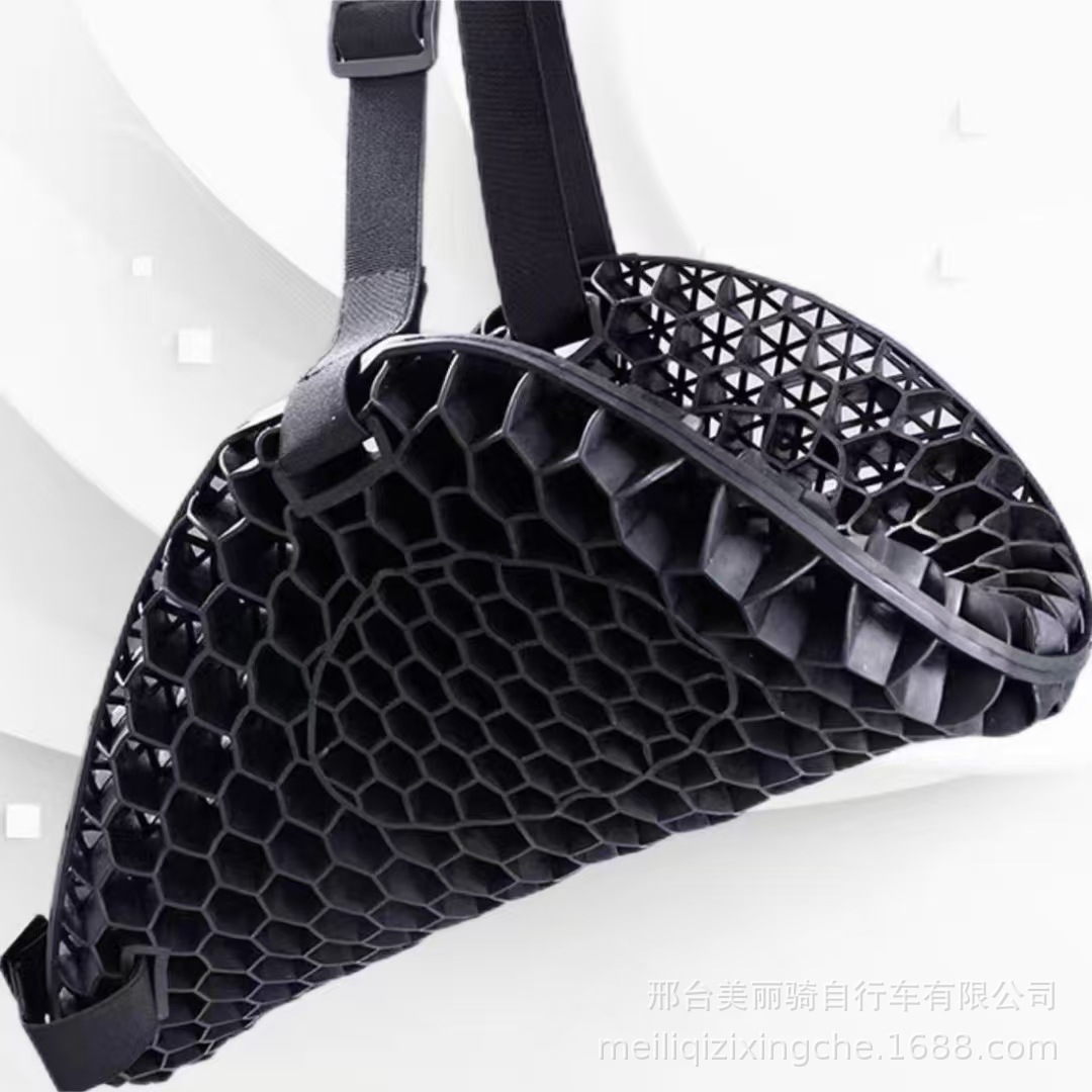 Gel Motorcycle Seat Cushion Honeycomb Waterproof Slip-Resistant Breathable Universal Electric Vehicle Seat Cushion Tpe Soft Rubber Shock-Absorbing Mesh Pad