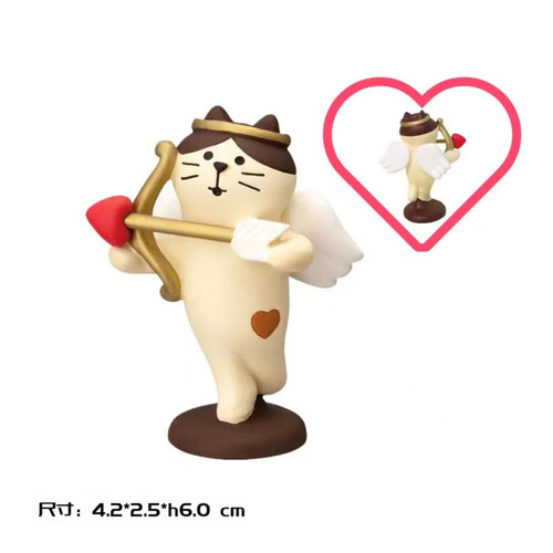 Japanese-style Goods ZAKKA Food Toys, Trendy INS Playthings—Chocolate Bread & Cat Designs Perfect for Valentine's Day Gifts, Resin Display Pieces for Photography