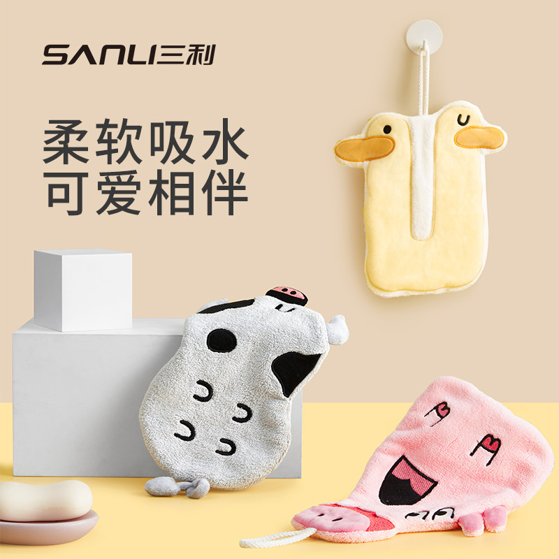Sanli towel cartoon kitchen hanging towel * 1