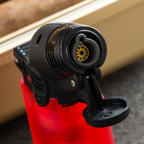 Lubinski Cigar Lighter Plastic Transparent Transom Single Direct Windproof LUBINSKI Cigar Lighter