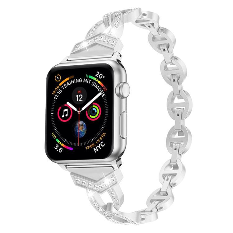 Correa de acero inoxidable con diamantes para Apple Watch 42 - 49mm S10 generación general suministro directo de fábrica