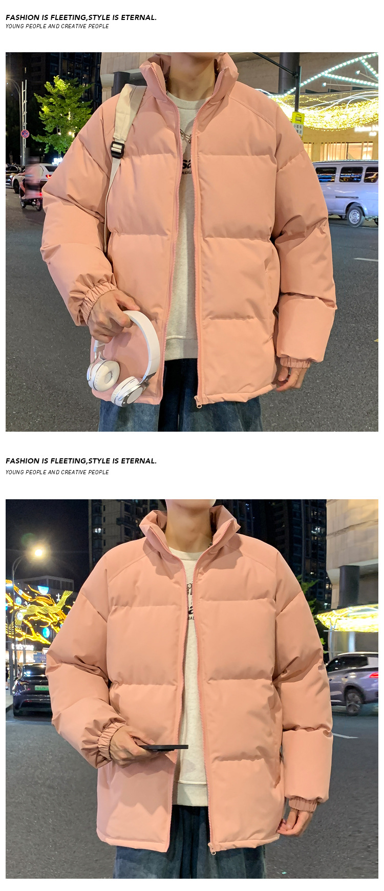 Men's Winter Down Jacket Warm Thickened Padded Coat For Cold Days_voghion.com